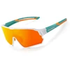 Rockbros 14110009003 polarized cycling glasses for children 8-14 metai old – žalias and baltas