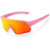 Rockbros 14110009004 polarized dviratininko akiniai vaikams 8-14 metų amžiaus – rožinės spalvos