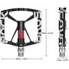 Rockbros 37213071001 Aluminum Alloy Bicycle Pedal Set – juodos spalvos