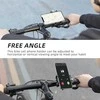 Rockbros 699-BK Aluminum Alloy Bicycle telefono laikiklis – juodos spalvos