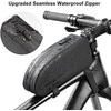 Rockbros AS-019-1 bicycle frame bag waterproof 1.6 l – juodos spalvos