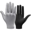 Rockbros Breathable Full Finger Cycling pirštinės, dydis: L – pilkos spalvos
