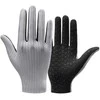Rockbros Breathable Full Finger Cycling pirštinės, dydis: XL – pilkos spalvos