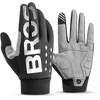 Rockbros cycling pirštinės, insulated, long, size: XL – juodos spalvos and pilkos spalvos