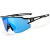 Rockbros Polarized dviratininko akiniai su UV apsauga ir Corrective Insert Mėlyna Lenses – juodos spalvos