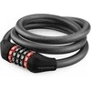 Rockbros RKS507-1BK dviračio spyna su kombinacija 1,8 m – juodos spalvos