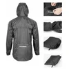 Rockbros YPY013BKXL lietpaltis kvėpuojantis vėjui atsparus XL – juodas