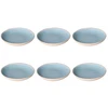 ROP ROSE&TULIPANI CONCERTO FUSE AZZURRO Set of 6 soup plates 21 cm