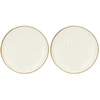 Rose&amp;Tulipani ROP Set of 2 Concerto Avorio Round Platters – Ivory, 32 cm