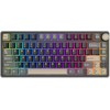 Royal Kludge RK R75 RGB Phantom laidinė klaviatūra | 75%, Hot-swap, Sidabrinis switches, US