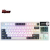Royal Kludge S85 RGB Baltas Night belaidė klaviatūra | 80% TKL, Hot-swap, Cloud switches, US