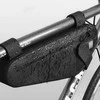 SAHOO Bicycle Bag Road Bicycle Middle Frame Bag, Atsparus vandeniui, 2L, Juodas