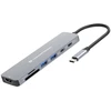 Šakotuvas Carruzzo Conceptronic DONN28G knyginių kompiuterių dokas / jungčių replikatorius Vielinis USB 3.2 Gen 1 (3.1 Gen 1) Type-C Pilka