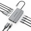 Šakotuvas Carruzzo Conceptronic DONN34G knyginių kompiuterių dokas / jungčių replikatorius Vielinis USB 3.2 Gen 2 (3.1 Gen 2) Type-C Pilka