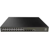 Šakotuvas Carruzzo LevelOne GEL-2871 tinklo komutatorius Valdomas L2+ Gigabit Ethernet (10/100/1000) 1U Juoda