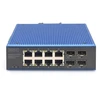 Šakotuvas Digitus DN-651153 tinklo komutatorius Ne-valdomas Gigabit Ethernet (10/100/1000) Maitinimas per Eternetą (PoE) Juoda, Mėlyna