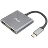 Equip 133484 knyginių kompiuterių dokas / jungčių replikatorius Vielinis USB 3.2 Gen 1 (3.1 Gen 1) Type-C Sidabras