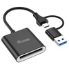 Equip 245461 kortelių skaitytuvas USB 3.2 Gen 2 (3.1 Gen 2) Type-C Juoda