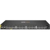 Šakotuvas Hewlett Packard (HP) HPE Aruba Networking CX 6100 48G Class4 PoE 4SFP+ 370W Switch Valdomas L3 Gigabit Ethernet (10/100/1000) Maitinimas per Eternetą (PoE) 1U Juoda