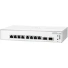 Šakotuvas Hewlett Packard (HP) HPE Aruba Networking Networking Instant On Switch 8p Gigabit 2p SFP 1930 Valdomas L2/L3/L4 Gigabit Ethernet (10/100/1000) Maitinimas per Eternetą (PoE) 1U Balta