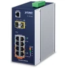 Šakotuvas Planet IGS-4215-4P4T2S tinklo jungiklis, valdomas L2/L4 Gigabit Ethernet (10/100/1000), palaiko PoE, mėlynas, baltas