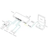 Šakotuvas POE komutatorius PNI SWPOE16 su 16 10/100Mbps prievadų ir 2 10/100/1000Mbps prievadais