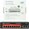 Šakotuvas POE komutatorius PNI SWPOE82, 8 POE 100 Mbps prievadai ir 2 UP Link 100 Mbps prievadai, 120W, AI Extend funkcija iki 250m, 4kV apsauga nuo žaibo
