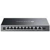 TP-LINK ES210GMP Omada 10 prievadų Gigabit lengvai valdomas jungiklis su 8 prievadų PoE+ | TP-LINK