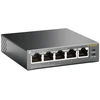 Šakotuvas TP-Link TL-SG1005P Ne-valdomas Gigabit Ethernet (10/100/1000) Maitinimas per Eternetą (PoE) Juoda