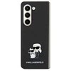 Samsung Galaxy A35 5G Karl Lagerfeld dėklas Saffiano Karl&Choupette Pin (KLHCSA35SAKCNPK) juodos spalvos