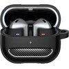 Samsung Galaxy Buds 3 / 3 Pro Spigen Rugged Armor Matte dėklas ausinėms juodos spalvos