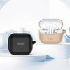 Dėklas „Samsung Galaxy Buds 3“ / „3 Pro Tech-Protect“ silikoninės ausinės „Hook“, kavos ir latte spalvos, smėlio spalvos
