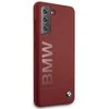 Samsung Galaxy S21 Plus BMW dėklas silikoninis Signature Logo (BMHCS21MSLBLRE) raudonos spalvos
