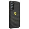 Samsung Galaxy S22 Plus Ferrari dėklas On Track Real Carbon (FEHCS22MFCAK) juodos spalvos