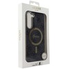 Samsung Galaxy S23 Plus Guess dėklas 4G MagSafe (GUHMS23MH4STK) juodos spalvos