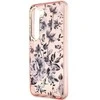 Guess dėklas, skirtas Samsung Galaxy S23 Plus GUHCS23MHCFWSP rožinės spalvos HC IML Flower