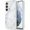 Guess telefono dėklas, skirtas Samsung Galaxy S23 Plus GUHCS23MPCUMAH baltos spalvos HC PU/TPU Marble