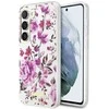 Guess GUHCS23SHCFWST S23 S911 baltos spalvos kietas dėklas Flower Collection