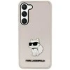 Samsung Galaxy S23 Karl Lagerfeld dėklas Ikonik Choupette (KLHCS23SHNCHTCP) rožinės spalvos