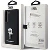 Dėklas Karl Lagerfeld KLHCS23MSMHKNPK S23+ S916 juodos spalvos Silicone Ikonik Metal Pin
