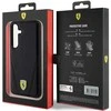Ferrari FEHMS24SP3BAK S24 S921 juodos spalvos kietas dėklas Hot Stamp V Lines MagSafe