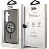 Karl Lagerfeld KLHMS24SHGKCNOK S24 S921 juodos spalvos kietas dėklas IML Karl&Choupette MagSafe