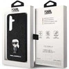 Dėklas Karl Lagerfeld Fixed Glitter Ikonik Logo Metal Pin - Samsung Galaxy S24+ Case juodas