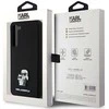 Samsung Galaxy S24 Plus Karl Lagerfeld silikoninis dėklas Karl&Choupette Metal Pin (KLHCS24MSMHKCNPK) juodos spalvos