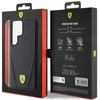 Ferrari FEHMS24LP3BAK S24 Ultra S928 juodos spalvos kietas dėklas Hot Stamp V Lines MagSafe