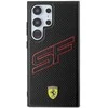 Ferrari FEHCS24LPINK S24 Ultra S928 juodos spalvos kietas dėklas Big SF Perforated