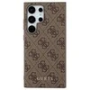 Samsung Galaxy S24 Ultra Guess dėklas 4G Metal Gold Logo (GUHCS24LG4GFBR) rudos spalvos