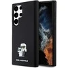 Samsung Galaxy S24 Ultra Karl Lagerfeld silikoninis dėklas Karl&Choupette Metal Pin (KLHCS24LSMHKCNPK) juodos spalvos
