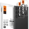 Samsung Galaxy S24 Ultra Spigen Optik. TR ”EZ FIT” kameros apsauga 2-pack juodos spalvos
