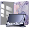 Samsung Galaxy Tab A9+ 11.0 Tech-Protect SC Pen Hybrid Marble dėklas violetinės spalvos